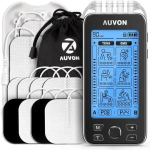 AUVON 4 출력 TENS Unit EMS 근육 자극기