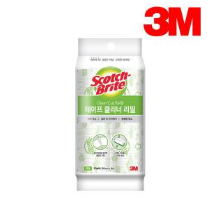 3M 스카치브라이트 테이프 클리너 대형 리필2입 돌돌이 찍찍이 털 먼지 제거 크리너 청소