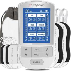 Comfytemp TENS Unit 근육 자극기 12가지 모드 8개의 전극 패드