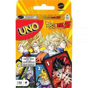 Mattel Games UNO 드래곤볼 Z 카드 게임 가족 밤용 덱 TV 쇼 테마 그래픽 10인용 특별 규칙 2인용 296668