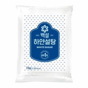 백설 하얀설탕 3kg 1개