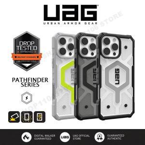 URBAN ARMOR 기어 UAG 패스 파인더 투명 케이스, 아이폰 16 프로, 15 플러스, 14, 13/12 맥스용, 맥세이프