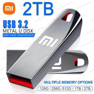 샤오미 2TB USB 3.0 플래시 드라이브 고속 금속 512GB 256GB 1TB 휴대용 방수 메모리 디스크