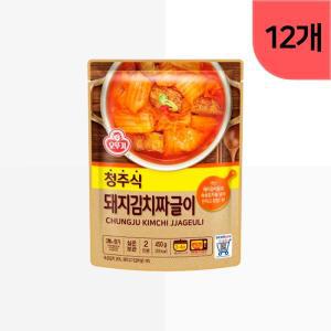 오뚜기 지역식국물요리/ 청주식 돼지김치찌개 450g 외 3종, 12개입