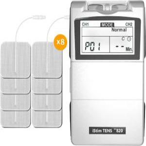 iStim Tens Unit Stimulator Machine - 8개의 전극이 있는 EV820