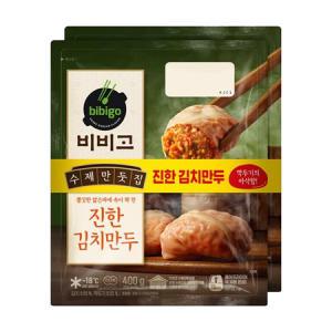 비비고 수제 진한김치만두 400g*2번들 x 1개