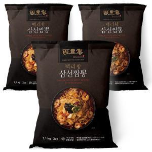 백리향 삼선짬뽕, 1100g, 3개