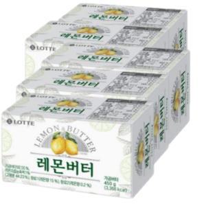 롯데 레몬 버터 450g (5입) 가공버터