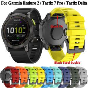 퀵 핏 실리콘 손목 밴드 Garmin Tactix 7 Pro Delta Descent mk2i mk2 mk1 mk2s 스트랩 시계 밴드 Enduro 2