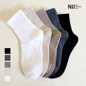 [올리비아로렌][NII] 여성 무압박 중목양말 5PACK