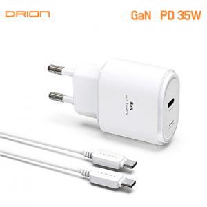 드리온 GaN PD 35W PPS 초고속 가정용충전기 [5V/3A/9V/3A/12V/2.91A] 분리형/CTOC케이블 포함