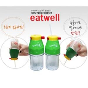 eatwell 유산균발효 유아빨대컵 요구르트케이스 80