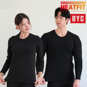 BYC 히트핏 기모 발열 내복 상하세트 내의 남성 여성 보온 양모 상의 하의 타이즈 겨울