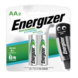 에너자이저 충전지 니켈 수소건전지 AA 2입(2300mAh)