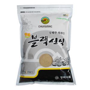 블랙선식 1kg 1개, 선식 대용식 검은콩 검은쌀 블랙푸드 청맥식품