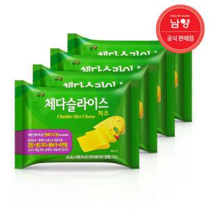 [G] 남양 체다슬라이스치즈 450gx4봉(총100매)