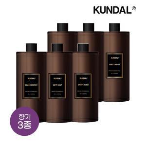 [쿤달] 퍼퓸 실내용 방향제 디퓨저 리필 500ml x6개(향 5종 중 택 1)