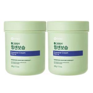 그린핑거 힘센보습 에센셜 고보습 크림 500g (X2개입)