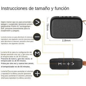 휴대용 미니 블루투스 호환 원단 스피커, 야외 무선 사운드바, Hifi 서브우퍼 지지대, USB TF 카드, FM 라