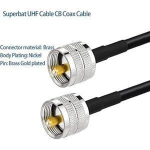 Superbat UHF 플러그-수 피그테일 점퍼 HAM 및 cb무전기 안테나 분석기 더미 부하 SWR RG58 30cm 익스텐션