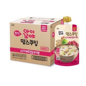 아이꼬야 맘스쿠킹 이유식 소고기배추전골 아기밥 (15개월부터) 140g X 10입 간편한 맛있는 외출 멸균