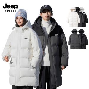 지프 JEEP SPIRIT 남녀공용 겨울 미드 렝스 후드 패딩 점퍼JPHJ08A