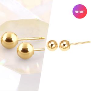 골드피아_14K 골든볼 귀걸이 4mm