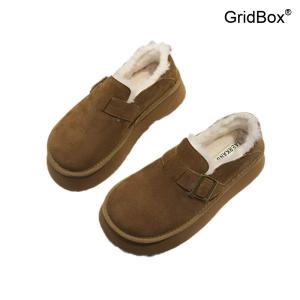 기모 여성 신상 겨울 두꺼운 플랫폼 Birkenstocks 페달 보온 로퍼 패딩부츠 신발