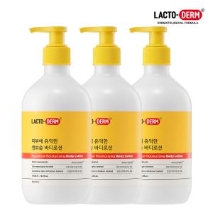 [X3]종근당건강 락토덤 피부에 유익한 생보습 바디로션 500ml 3개 / 끈적임 없는 온가