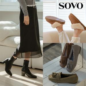 [30%]SOVO 지금 신기좋은 슈즈! 여성구두 단화 로퍼 플랫 슬리퍼 부츠 앵클 롱 퍼슈즈