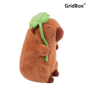 카피바라 봉제인형 아쿠아 피규어 연꽃 잎 아이 capybara