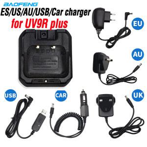 Baofeng UV 9R 플러스 방수 햄 라디오 워키토키용 EU US UK AU USB 자동차 배터리 충전기 UV9R