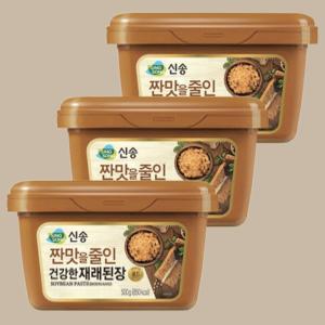 신송 짠맛을줄인 건강한 재래된장 500g X 3개