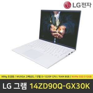 LG 그램 14ZD90Q-GX30K 노트북 / RAM 8GB / NVMe SSD 512GB