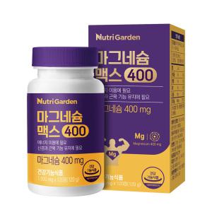 뉴트리가든 마그네슘 맥스400 1박스 120정 총 4개월분