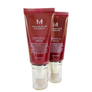 미샤 M 퍼펙트커버 비비크림 50ml 21호 화사 & 23호 자연