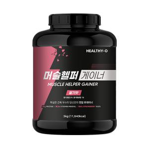 머슬헬퍼 게이너(3kg) 딸기맛 단백질보충제 프로틴