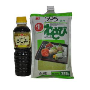 카네쿠505생와사비750g+니비시사시미간장360ml/아이스박스포장