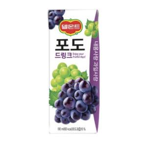 델몬트 포도 드링크 190ml x 48개