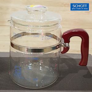 독일쇼트글라스약탕기2500ml (HR-2500) 유리약탕기 홍삼주전자 유리주전자 유리포트