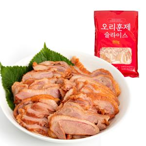 훈제오리 800g 슬라이스 중국산 함바 도매 식당 업소 대용량 식자재 냉동