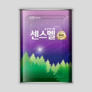 KCC페인트 센스멜골드 유광 무광 반광 백색 18L 에나멜 건축물 가구 목재용 철재용 유성페인트