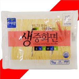 면사랑 생중화 면 1kg 6인분 생면 수타식 면발