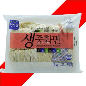 면사랑 생중화 면 1kg 생면 짬뽕 면 콩국수 짜장면