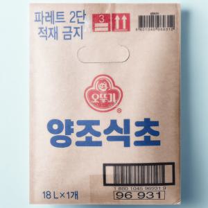 살림템 오뚜기 양조식초 18L 대용량 BIB