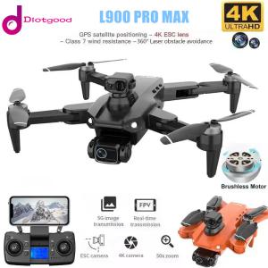 L900 Pro MAX GPS 드론 4K 전문 HD 듀얼 카메라 5G 와이파이 장애물 회피 브러시리스 접이식 쿼드콥터 RC