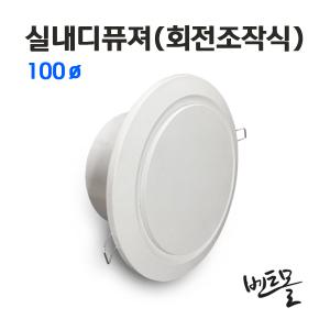 실내디퓨져 100파이 / 회전조작식 원형환기구 내부용