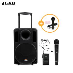 JLAB MK-2300Q 300W 블루투스 이동식앰프 스피커 충전식 야외 행사용 무선마이크 세트