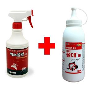 벅스올킬500ml+슈퍼올데스600g 노래기 지네 진드기 바퀴 개미 퇴치 제거 제 거미약 살충제 해충 퇴치제거제