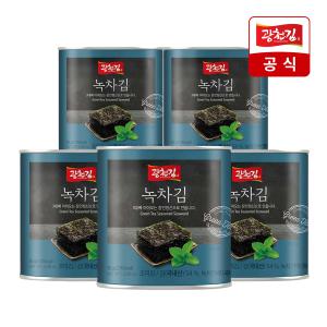 [광천김] 녹차 캔김30g x 5캔